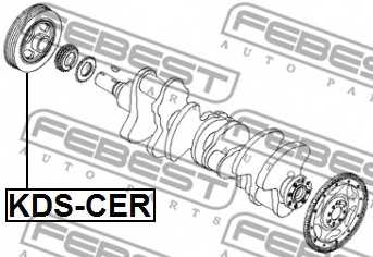 Ременный шкив коленвала FEBEST KDS-CER - изображение 1