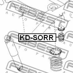 Амортизатор задний <b>FEBEST KD-SORR</b> - изображение 1