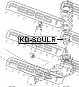 Амортизатор задний для KIA SOUL(AM) <b>FEBEST KD-SOULR</b> - изображение 1
