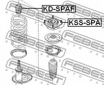 Амортизатор передний для KIA SEPHIA(FB), SHUMA(FB) <b>FEBEST KD-SPAF</b> - изображение 1