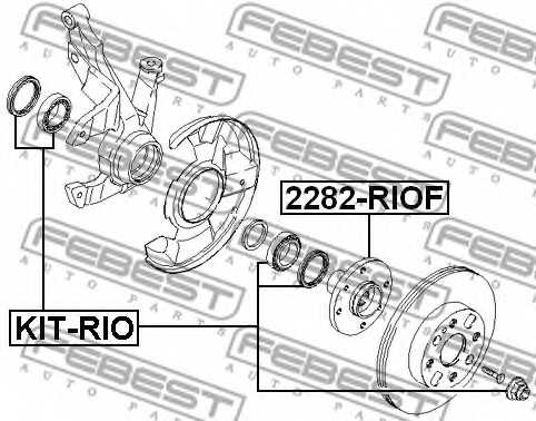 Подшипник приводного вала FEBEST KIT-RIO - изображение 1
