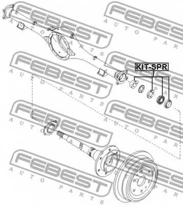 Подшипник приводного вала FEBEST KIT-SPR - изображение 1
