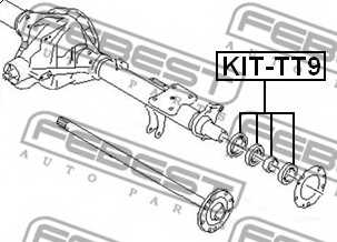 Подшипник приводного вала FEBEST KIT-TT9 - изображение 1