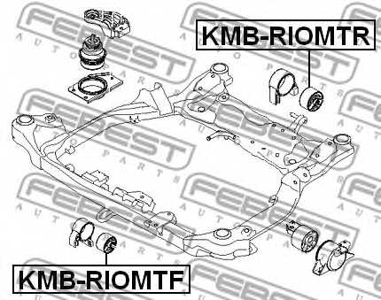 Подвеска двигателя FEBEST KMB-RIOMTF - изображение 1