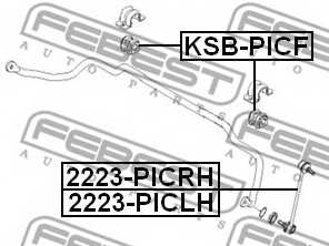 Опора стабилизатора FEBEST KSB-PICF - изображение 1