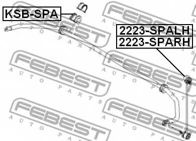 Опора стабилизатора FEBEST KSB-SPA - изображение 1