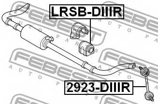 Опора стабилизатора FEBEST LRSB-DIIIR - изображение 1