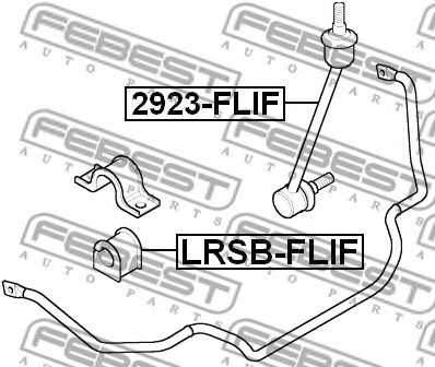 Опора стабилизатора FEBEST LRSB-FLIF - изображение 1