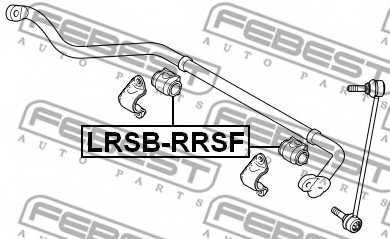 Опора стабилизатора FEBEST LRSB-RRSF - изображение 1