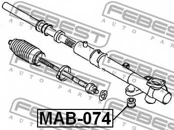 Подвеска рулевого управления FEBEST MAB-074 - изображение 1