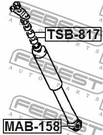 Втулка, амортизатор FEBEST MAB-158 - изображение 1