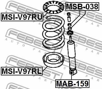 Втулка, амортизатор FEBEST MAB-159 - изображение 1