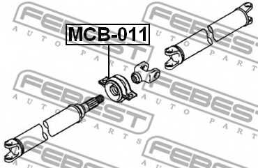Подшипник, промежуточный подшипник карданного вала FEBEST MCB-011 - изображение 1