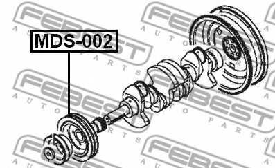 Ременный шкив коленвала FEBEST MDS-002 - изображение 1