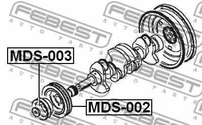 Ременный шкив коленвала FEBEST MDS-003 - изображение 1