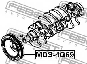 Ременный шкив коленвала FEBEST MDS-4G69 - изображение 1