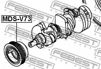 Ременный шкив коленвала FEBEST MDS-V73 - изображение 1