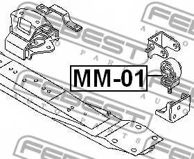 Подвеска раздаточной коробки FEBEST MM-01 - изображение 1