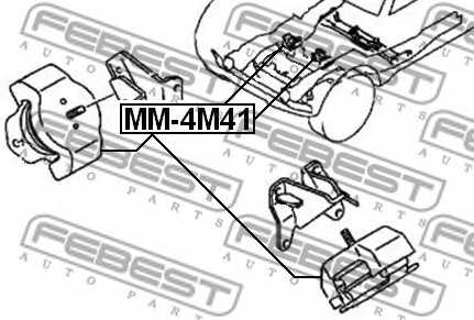 Подвеска двигателя FEBEST MM-4M41 - изображение 1