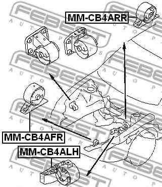 Подвеска двигателя FEBEST MM-CB4ARR - изображение 1