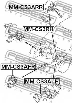 Подвеска двигателя FEBEST MM-CS3RH - изображение 1