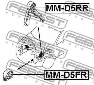 Подвеска двигателя FEBEST MM-D5RR - изображение 1