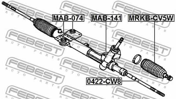 Пыльник рулевого управления FEBEST MRKB-CV5W - изображение 1