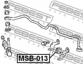 Опора стабилизатора FEBEST MSB-013 - изображение 1