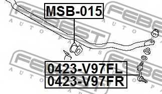 Опора стабилизатора FEBEST MSB-015 - изображение 1