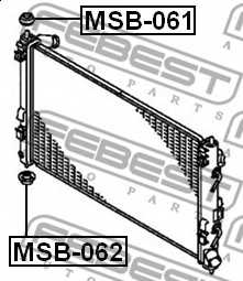 Подвеска радиатора FEBEST MSB-062 - изображение 1