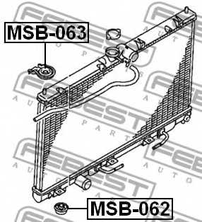 Подвеска радиатора FEBEST MSB-063 - изображение 1