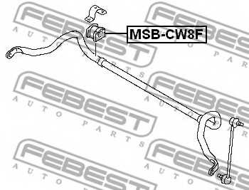 Опора стабилизатора FEBEST MSB-CW8F - изображение 1