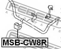 Опора стабилизатора FEBEST MSB-CW8R - изображение 1