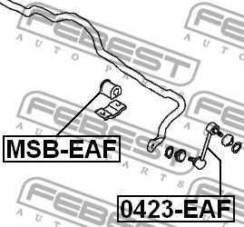 Опора стабилизатора FEBEST MSB-EAF - изображение 1