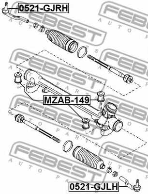 Подвеска рулевого управления FEBEST MZAB-149 - изображение 1