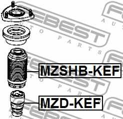 Амортизатор передний <b>FEBEST MZD-KEF</b> - изображение