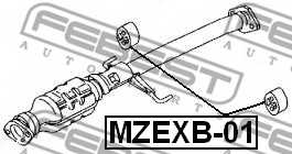 Подвеска глушителя <b>FEBEST MZEXB-01</b> - изображение 1