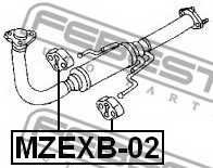 Подвеска глушителя <b>FEBEST MZEXB-02</b> - изображение 1