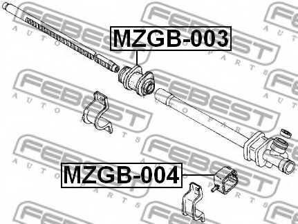 Подвеска рулевого управления FEBEST MZGB-003 - изображение 1