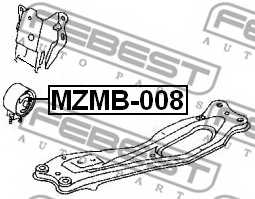 Опора двигателя <b>FEBEST MZMB-008</b> - изображение 1