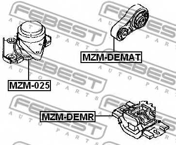 Подвеска двигателя FEBEST MZM-DEMR - изображение 1