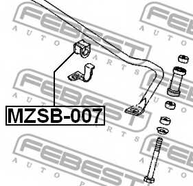 Опора стабилизатора FEBEST MZSB-007 - изображение 1