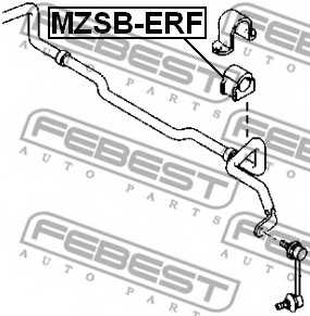 Опора стабилизатора FEBEST MZSB-ERF - изображение 1