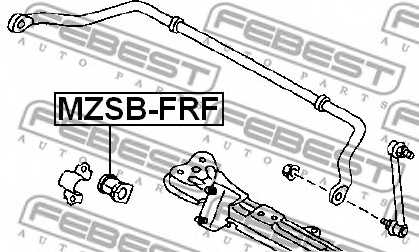 Опора стабилизатора FEBEST MZSB-FRF - изображение 1