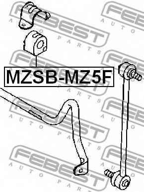 Опора стабилизатора FEBEST MZSB-MZ5F - изображение 1