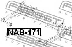 Втулка балки моста FEBEST NAB-171 - изображение 1