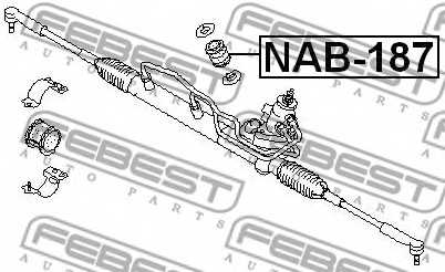 Подвеска рулевого управления FEBEST NAB-187 - изображение 1