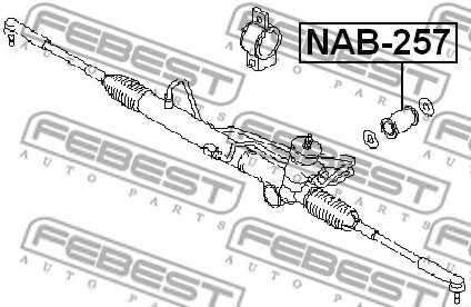 Подвеска рулевого управления FEBEST NAB-257 - изображение 1
