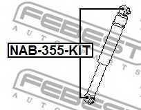 Втулка, амортизатор FEBEST NAB-355-KIT - изображение 1