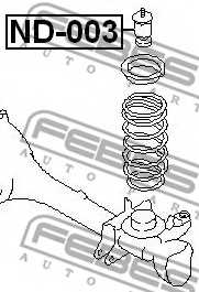 Амортизатор передний для NISSAN PATROL GR(GR,Y60,Y61), PATROL <b>FEBEST ND-003</b> - изображение 1